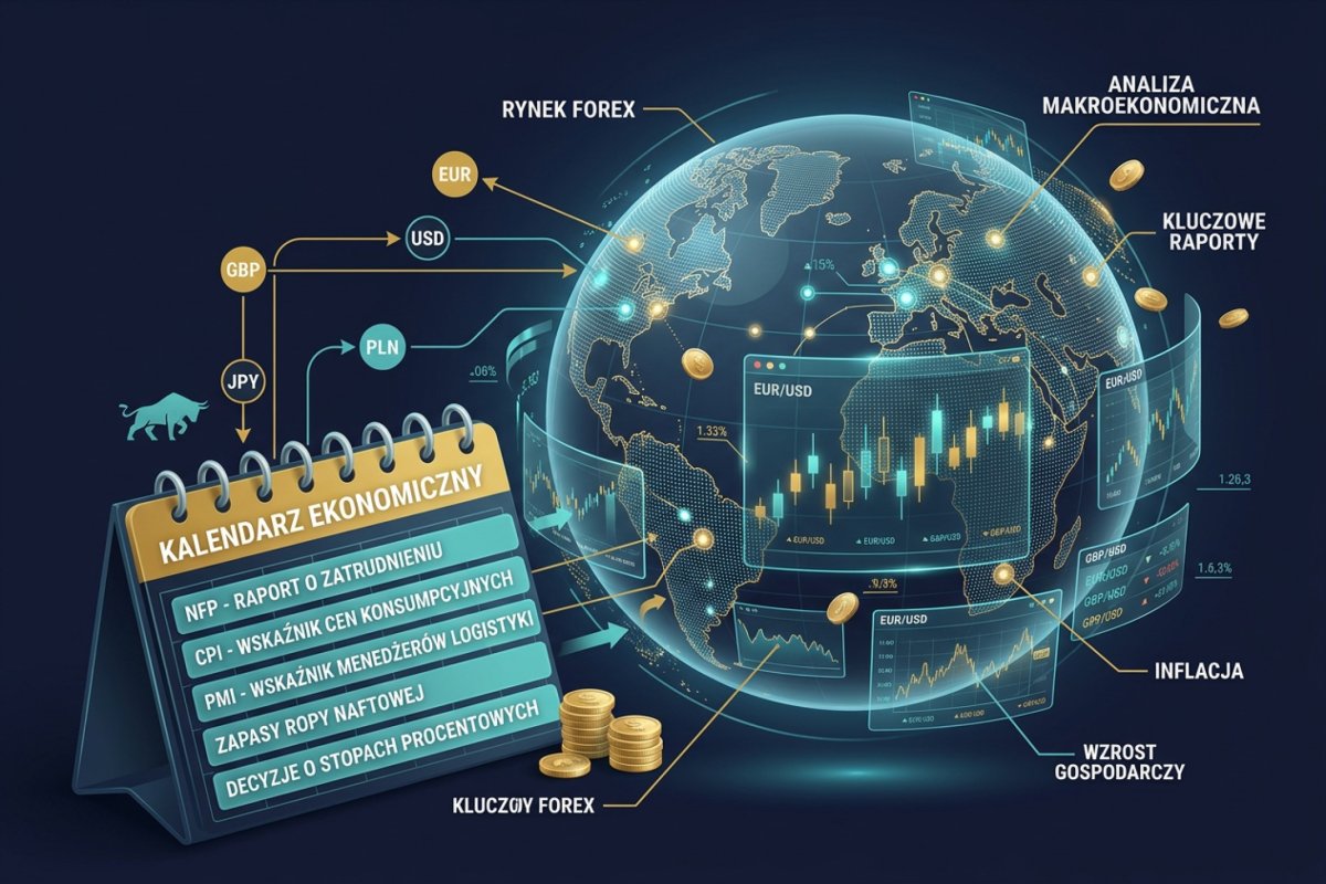 Kluczowe raporty makroekonomiczne na rynku Forex — NFP, CPI, PMI i kalendarz danych