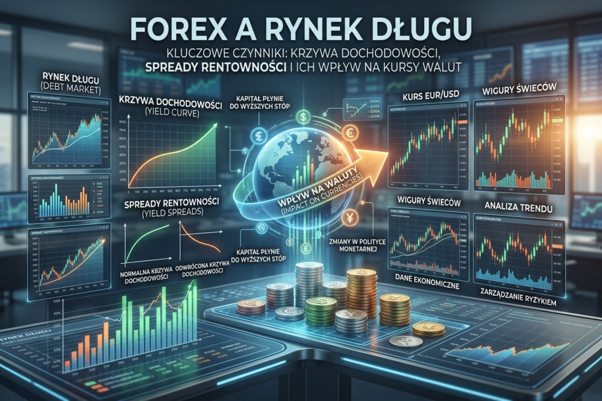 Forex a rynek długu — krzywa dochodowości, spready rentowności i ich wpływ na kursy walut
