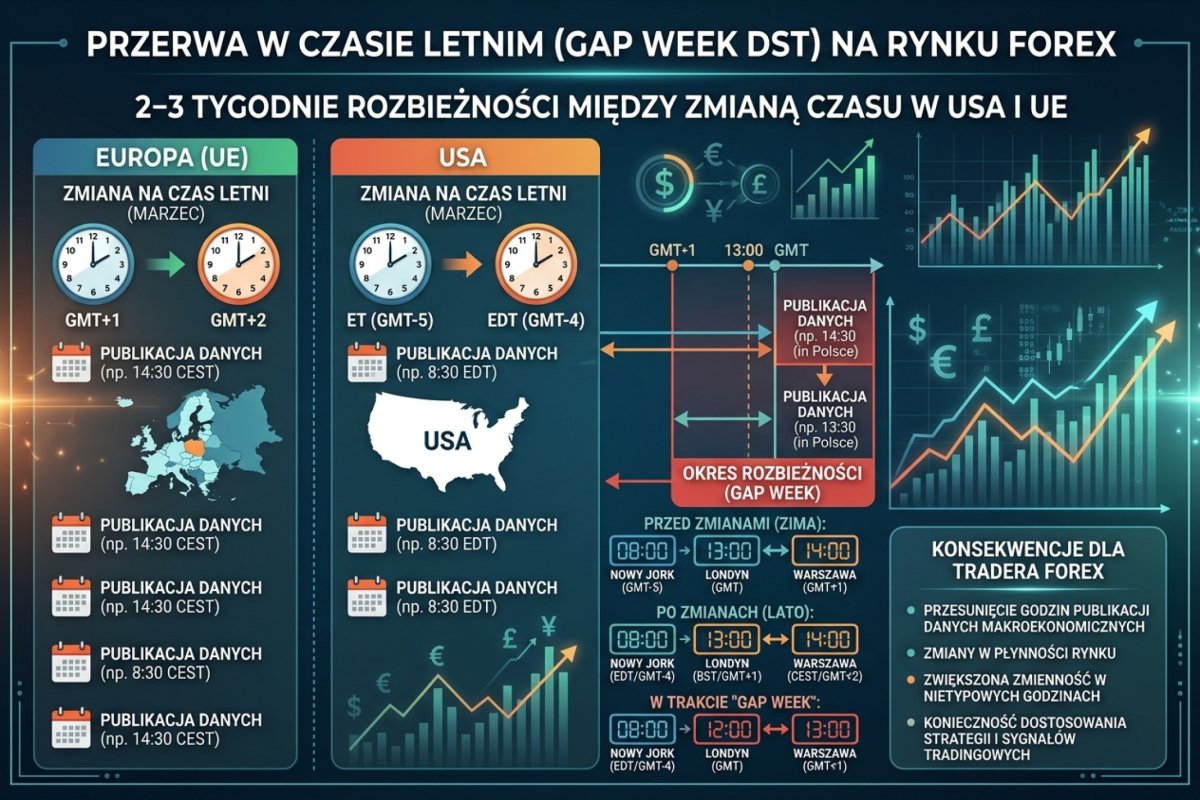 Gap week DST — 2-3 tygodnie rozbieżności między zmianą czasu w USA i UE