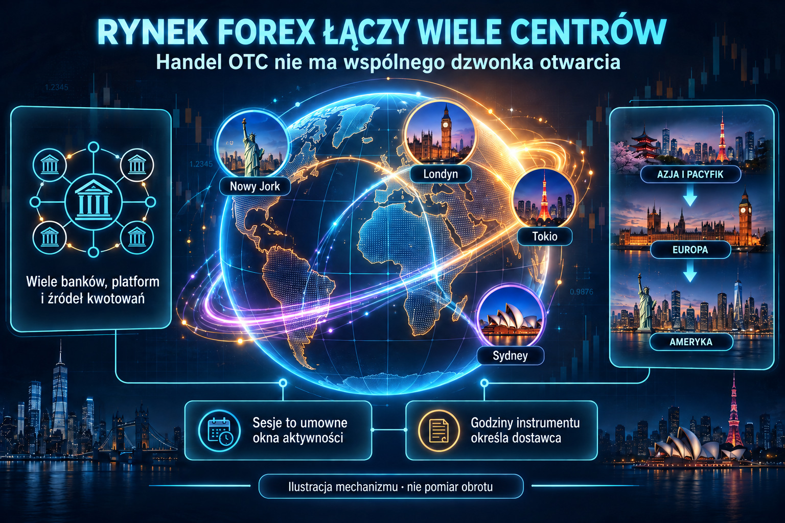 Centra finansowe i wiele źródeł kwotowań na rynku OTC
