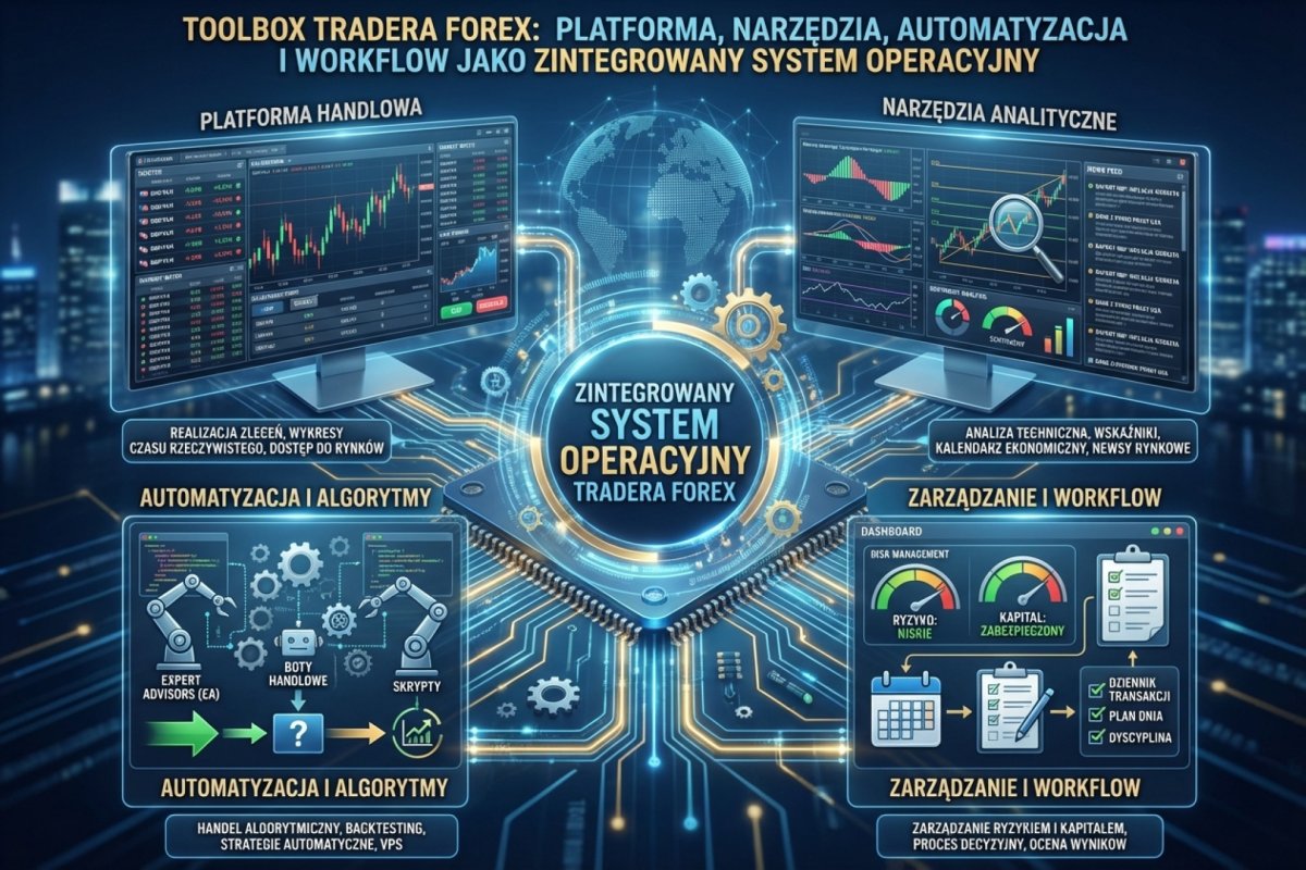 Toolbox tradera Forex — platforma, narzędzia analityczne, automatyzacja i workflow jako zintegrowany system operacyjny