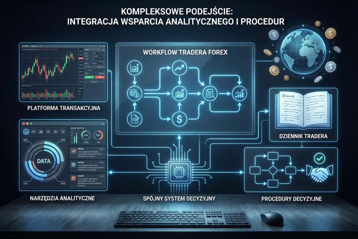 Workflow tradera Forex — jak połączyć platformę, narzędzia analityczne, dziennik i procedury w jeden spójny system decyzyjny
