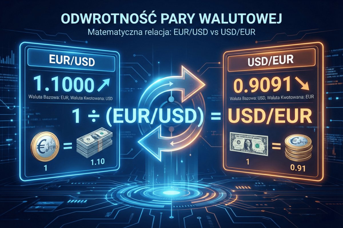 Odwrotność pary walutowej — EUR/USD vs USD/EUR