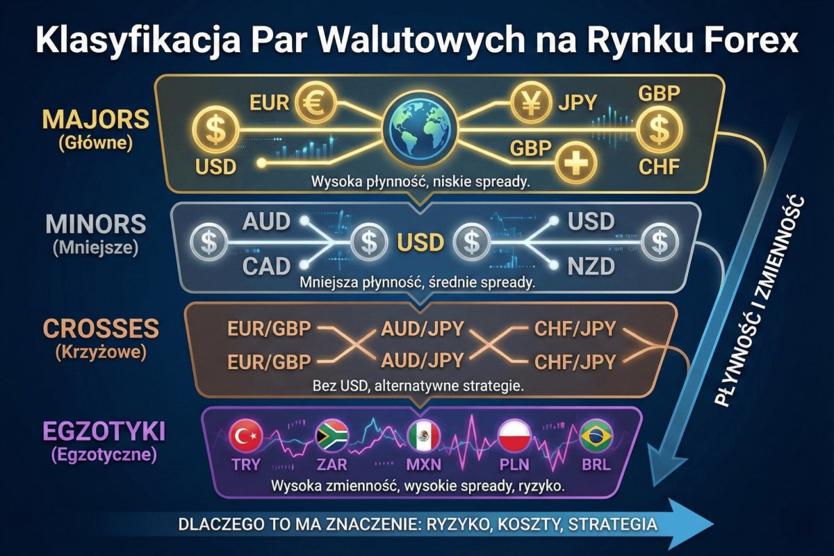 Klasyfikacja par walutowych na Forex