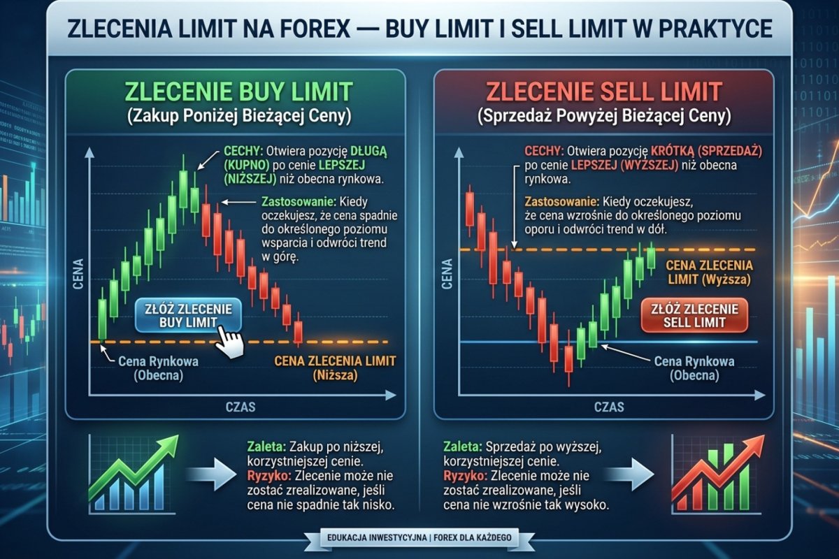 Limit order na Forex — buy limit i sell limit w praktyce