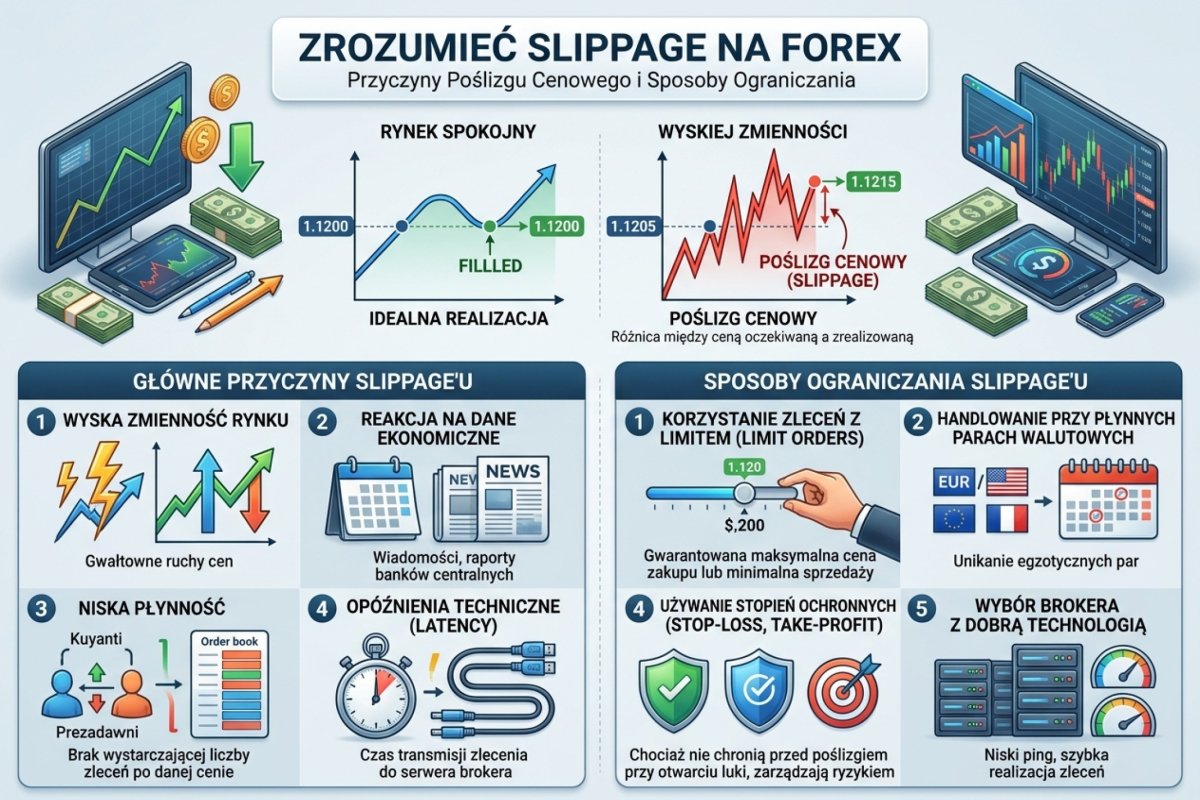 Slippage na Forex — przyczyny poślizgu cenowego i sposoby ograniczania