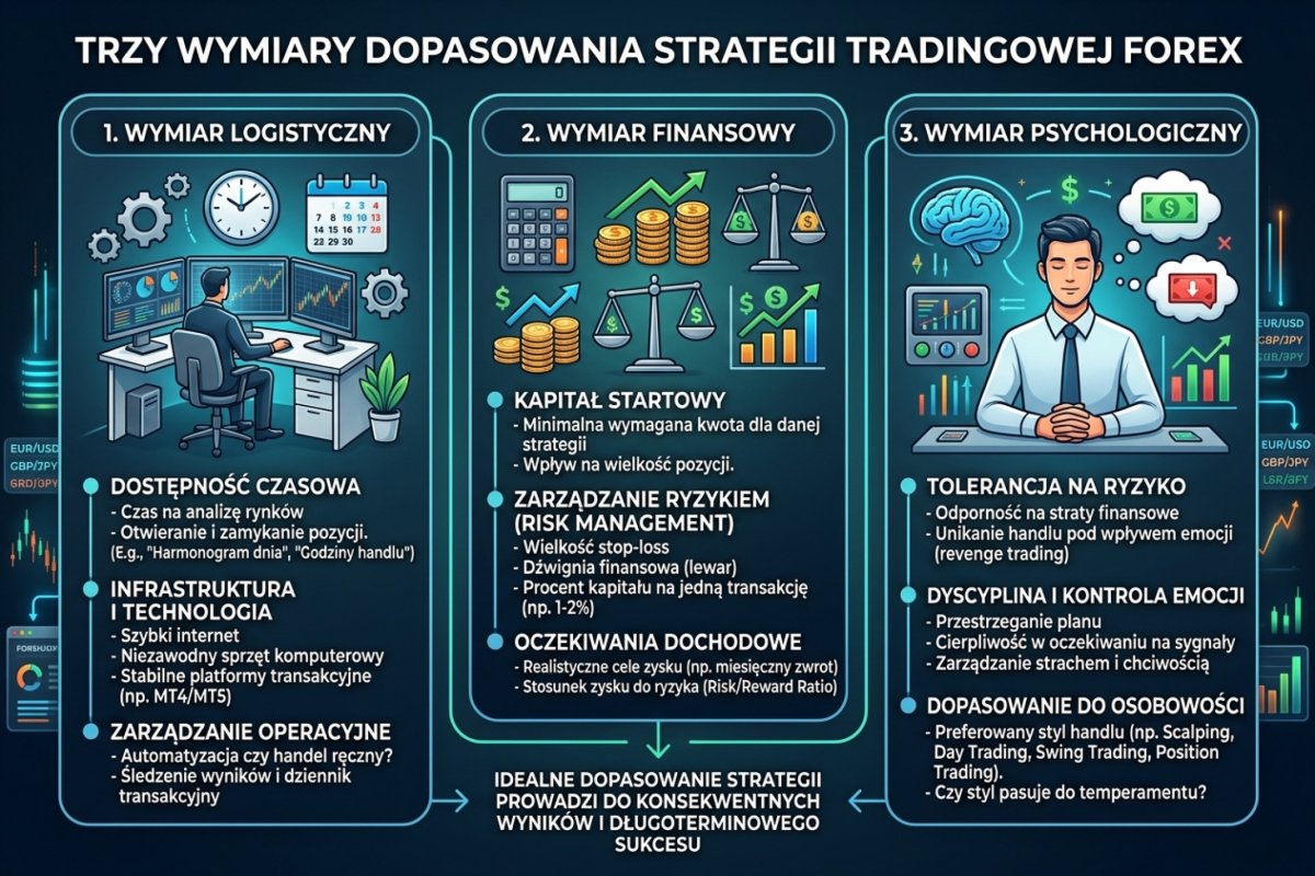 Trzy wymiary dopasowania strategii: logistyczny, finansowy i psychologiczny