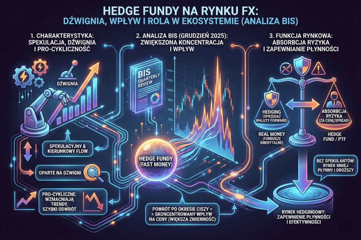 Hedge fundy na FX — global macro vs systematic CTA, kierunkowe zakłady walutowe i trend following