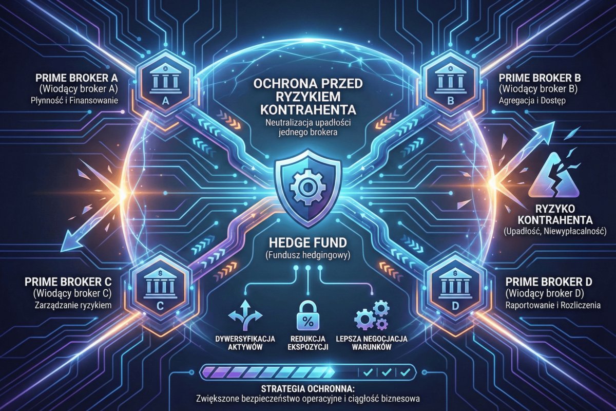 Dywersyfikacja prime brokerów — hedge fund z kilkoma PB jako ochrona przed ryzykiem kontrahenta