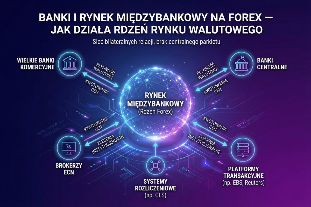 Banki i rynek międzybankowy na Forex — jak działa rdzeń rynku walutowego