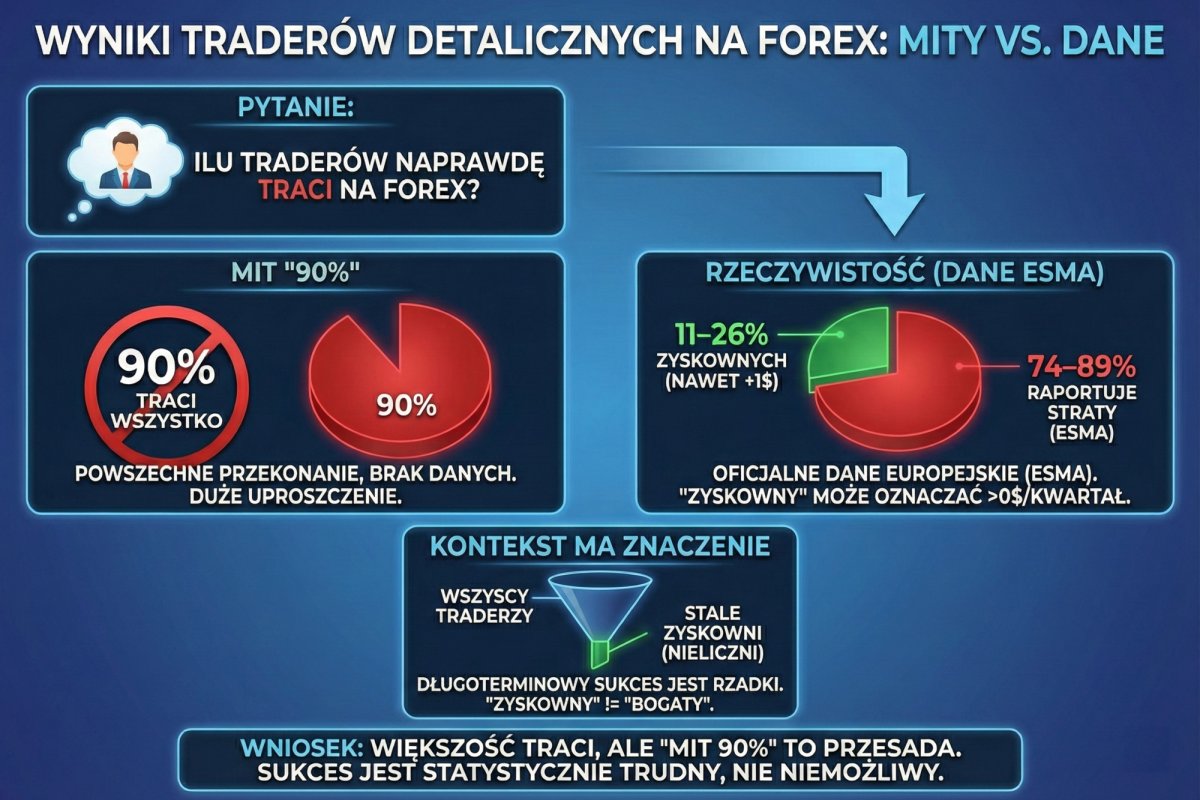 Wyniki traderów detalicznych na Forex?
