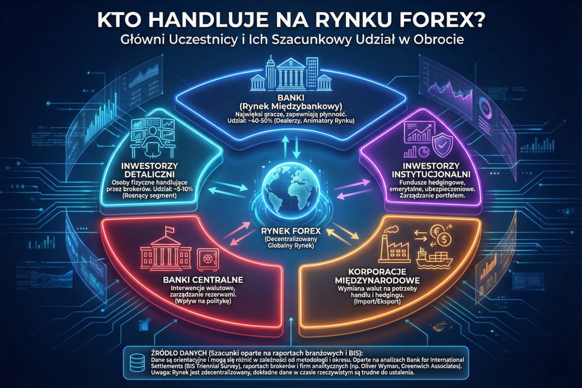 Kto handluje na rynku Forex?